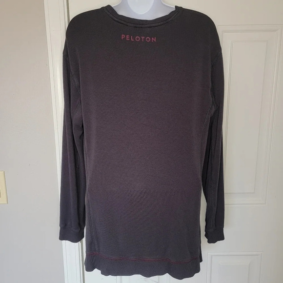Peloton Long Sleeve Sweatshirt Size M Gray - Picture 3 of 8